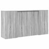 vidaXL Reception Desk Grey Sonoma 200x50x103.5 cm Engineered Wood