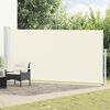 vidaXL Patio Retractable Side Awning 180x500 cm Cream