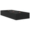 vidaXL Storage Bed Frame Black Oak 100 x 200 cm Engineered Wood