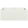 vidaXL Planter White 80x80x30 cm Steel