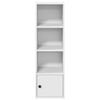 vidaXL Bookcase White 31x24x102 cm Engineered Wood