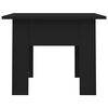 vidaXL Coffee Table Black 55x55x42 cm Engineered Wood