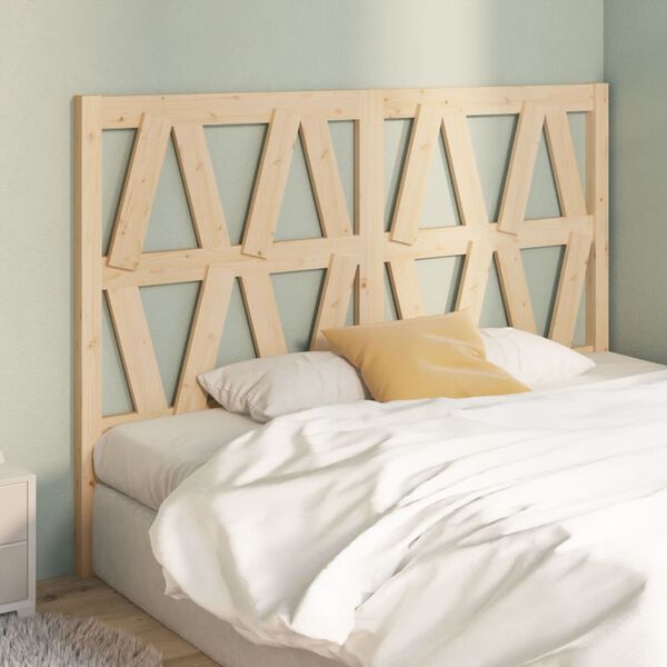 vidaXL Bed Headboard 146x4x100 cm Solid Wood Pine
