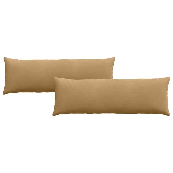 vidaXL Sofa Pillows 2 pcs Brown 120 x 40 cm Corduroy Fabric