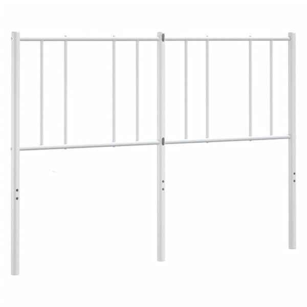 vidaXL Metal Headboard White 160 cm