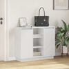 vidaXL LED Sideboard with Shelf White 90 x 32 x 75 cm Engineered Wood