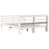 vidaXL Bed Frame with Headboard without Mattress White 160x200 cm
