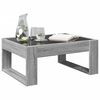vidaXL Coffee Table with Infinity LED Grey Sonoma 70x53x30 cm
