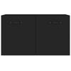 vidaXL Wall Cabinet Black 60x36.5x35 cm Engineered Wood