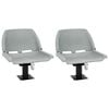 vidaXL Boat Seats 2 pcs with Pedestal 360&deg; Rotatable