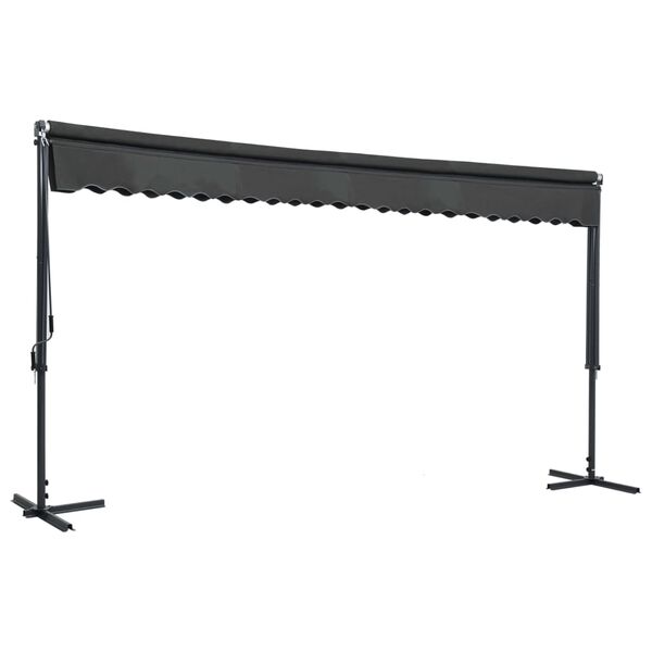 vidaXL Free Standing Awning 500x300 cm Anthracite