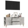 vidaXL TV Cabinet Concrete Grey 102x44.5x50 cm Engineered Wood