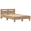 vidaXL Bed Frame Artisan oak 120 x 200 cm Engineered wood