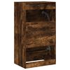 vidaXL Shoe Cabinet with 2 Flip-Drawers Smoked Oak 60x42x108 cm