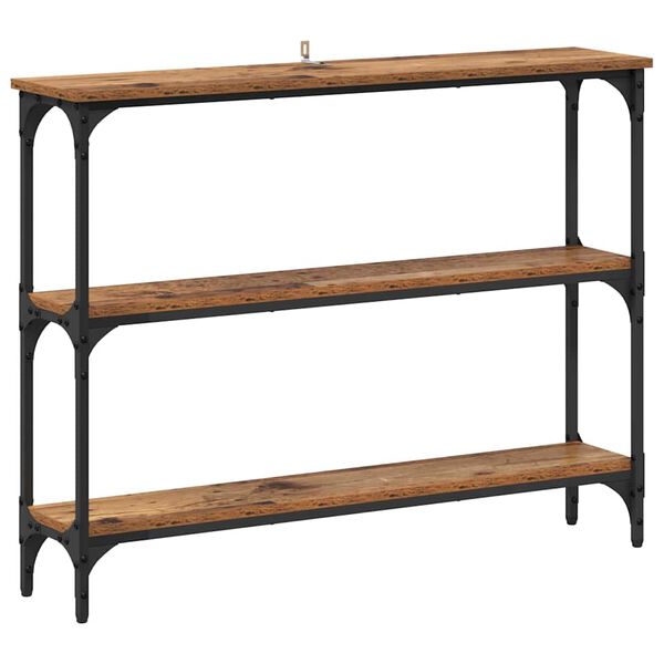 vidaXL Console Table Old wood 100 x 22.5 x 75 cm Engineered Wood