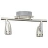 vidaXL Ceiling Spotlight with Spotlights Nickel 27 x 10 x 12 cm Metal