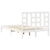 vidaXL Bed Frame without Mattress White 120x200 cm Solid Wood