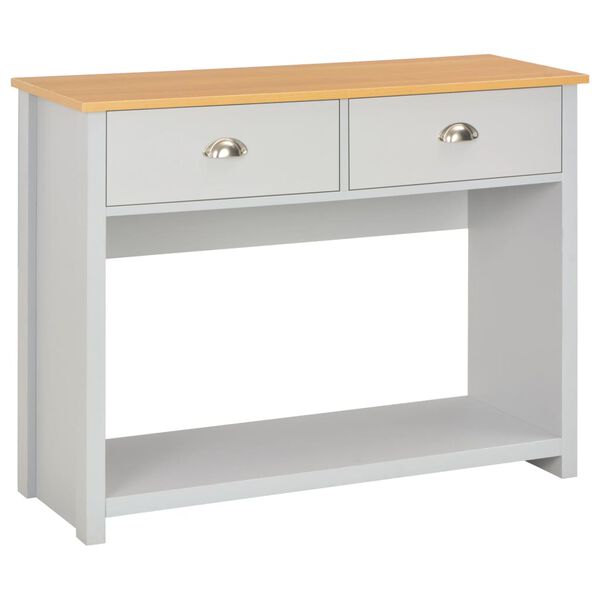 vidaXL Console Table Grey 97x35x76 cm