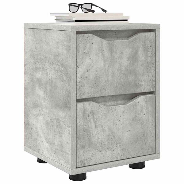 vidaXL Bedside Tables 2 pcs Concrete Grey 30.5 x 30 x 43 cm