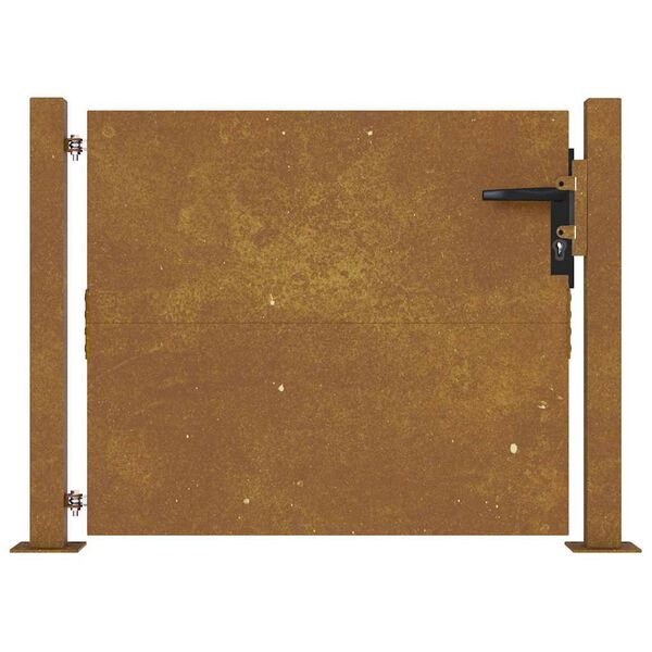 vidaXL Garden Gate 100x100 cm Corten Steel
