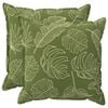 vidaXL Cushion Cover 2 pcs HOUTEN Leaf Design 55 x 55 cm Polyester
