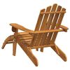 vidaXL Garden Adirondack Chairs with Footrests 2 pcs Solid Wood Acacia