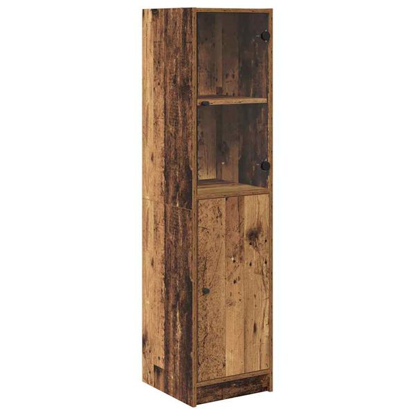 vidaXL Highboard Old Wood 35 x 37 x 142 cm Engineered Wood