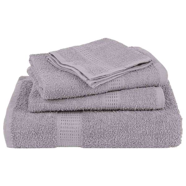 vidaXL Sauna Towels "FROGN" 4 pcs Grey 80x200 cm 360 gsm