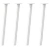 vidaXL Console Table Legs 4 pcs White 72 cm Steel
