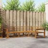 vidaXL Outdoor Sofa Set 4 pcs Natural Solid Acacia Wood