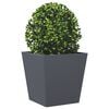 vidaXL Garden Planter Anthracite 40x40x40 cm Steel