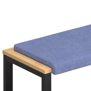 vidaXL Bench Cushion Fabric Jeans Blue Depth 35 cm