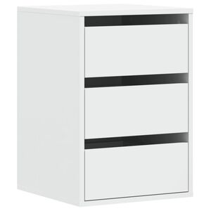 vidaXL Corner Chest of Drawers White 40x41x58 cm Engineered Wood