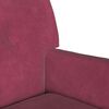 vidaXL Bench Wine Red 112 x 65.5 x 75 cm Velvet