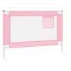 vidaXL Toddler Safety Bed Rail Pink 90x25 cm Fabric