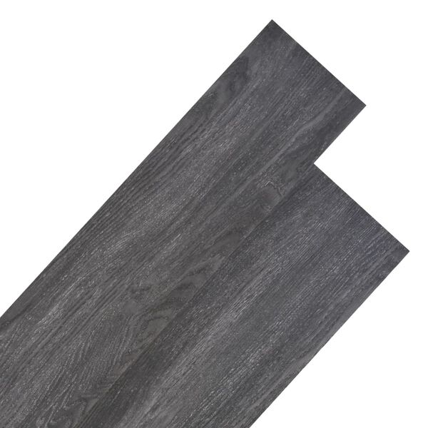 vidaXL Non Self-adhesive PVC Flooring Planks 4.46 m² 3 mm Black