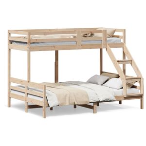 vidaXL Bunk Bed without Mattress 80x200/140x200 cm Solid Wood