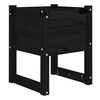 vidaXL Planters 2 pcs Black 40x40x52.5 cm Solid Wood Pine