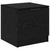 vidaXL Bed Cabinet 2 pcs Black Oak 40 x 39 x 40cm Engineered Wood