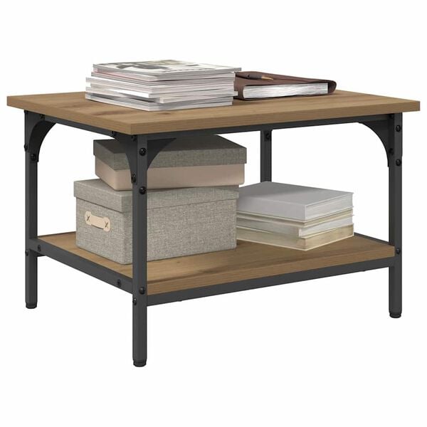 vidaXL Printer Stand Artisan Oak 50 x 40 x 38 cm Engineered Wood