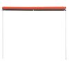 vidaXL Retractable Awning 250x150 cm Orange and Brown