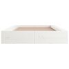 vidaXL Bed Frame without Mattress White 100x200 cm Solid Wood