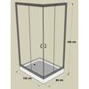 Shower Enclosure + Tray 1200 x 800 mm