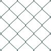 vidaXL Fence Post Green 10 x 0.4 m (60 x 60 mm mesh) Steel and PVC