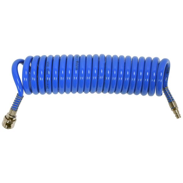 YATO Spiral Recoil Air Hose PU 5 M Blue