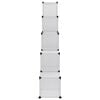 vidaXL Storage Cube Organiser with 15 Cubes and Doors Transparent PP