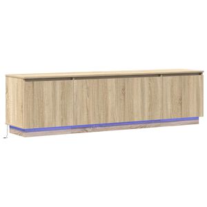 vidaXL TV Cabinet Sonoma Oak 180 x 38 x 49 cm Engineered Wood