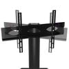 vidaXL Corner TV Stand 2-Tiers for 32-70 Inch Black and Silver