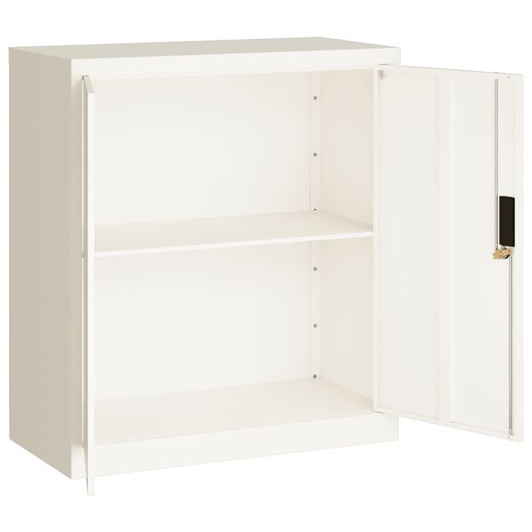 vidaXL File Cabinet White 79x40x90 cm Steel