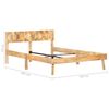 vidaXL Bed Frame without Mattress Solid Mango Wood 120x200cm